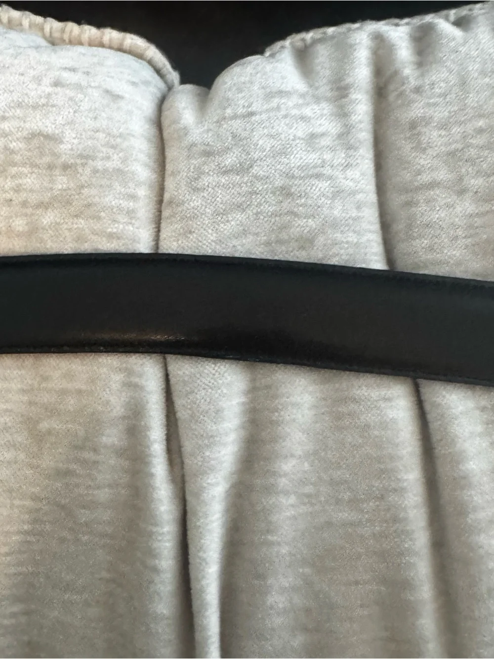 Men's Black Leather Belt- Unbranded